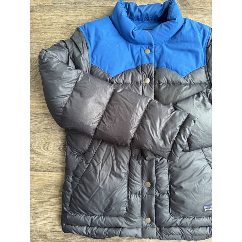 Patagonia Women's Bivy Jacket Down Filled Puffer Colorblock Coat Size XS - Picture 4 of 5